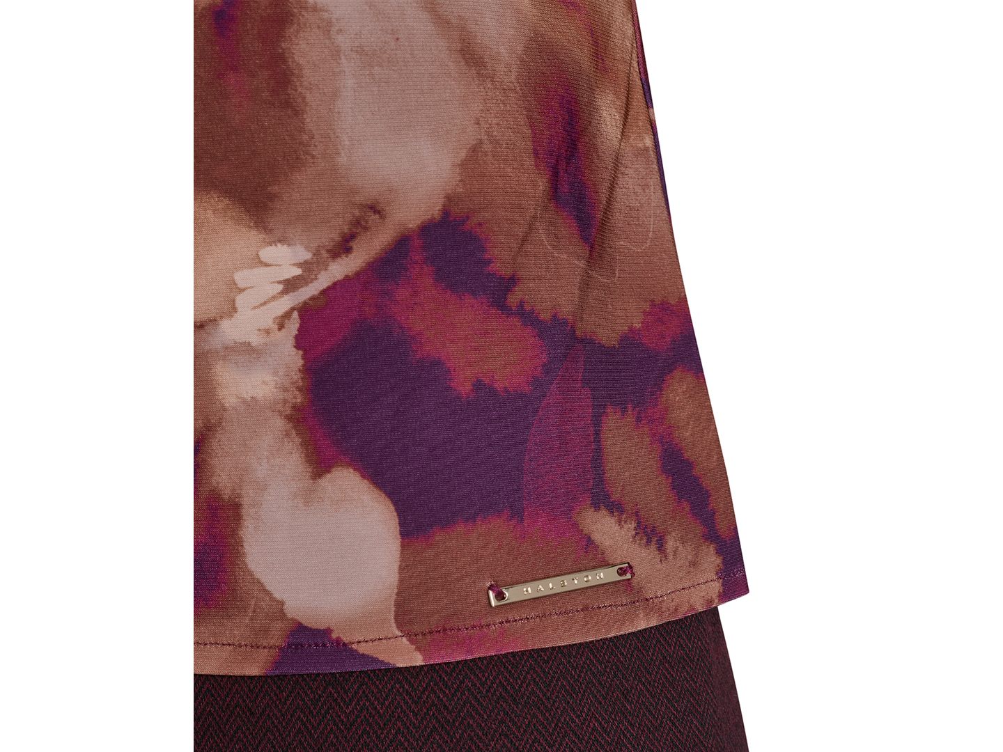 Женский топ Halston Printed Sleeveless Cowl Neck, цвет: Watercolor Bloom — фото 5