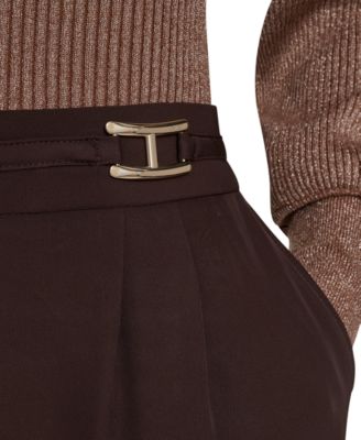 Women's Mid Rise Wide Leg Trousers