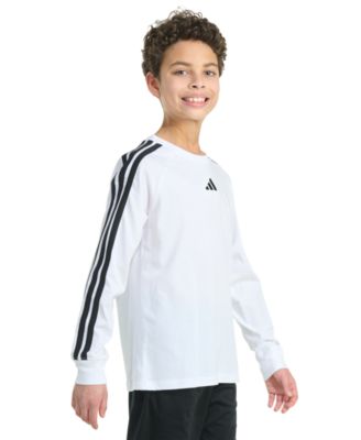 Boys' 8-20 Long-Sleeve 3-Stripes T-Shirt