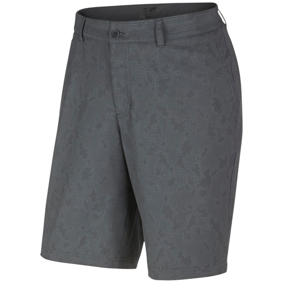 Nike Mens Flat Front Stretch Fabric Print Golf Shorts   Shorts   Men