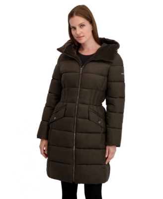 Women's Laundry By Shelli Sega Long Puffer Coat