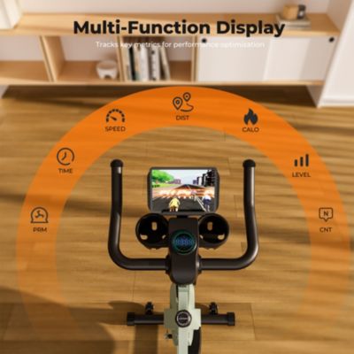 Superun Indoor Smart Stationary Cycling Bike with PitPat App, 1-32 Magnetic Resistance-Black