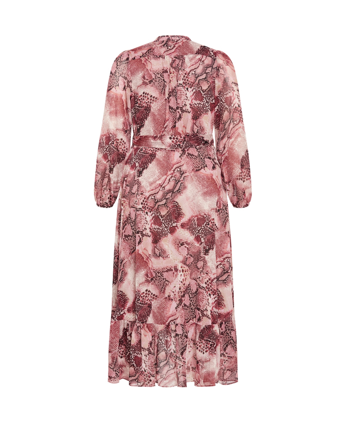 City Chic Women's Instinct Snake Print Maxi Dress