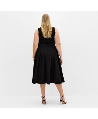 Plus Size Mary Skater Midi Dress