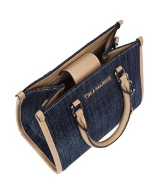 HORSESHOE DANGLE COLORED DENIM TOTE