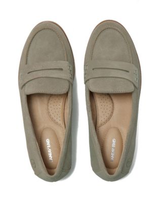Women's Comfort Lug Sole Suede Loafers