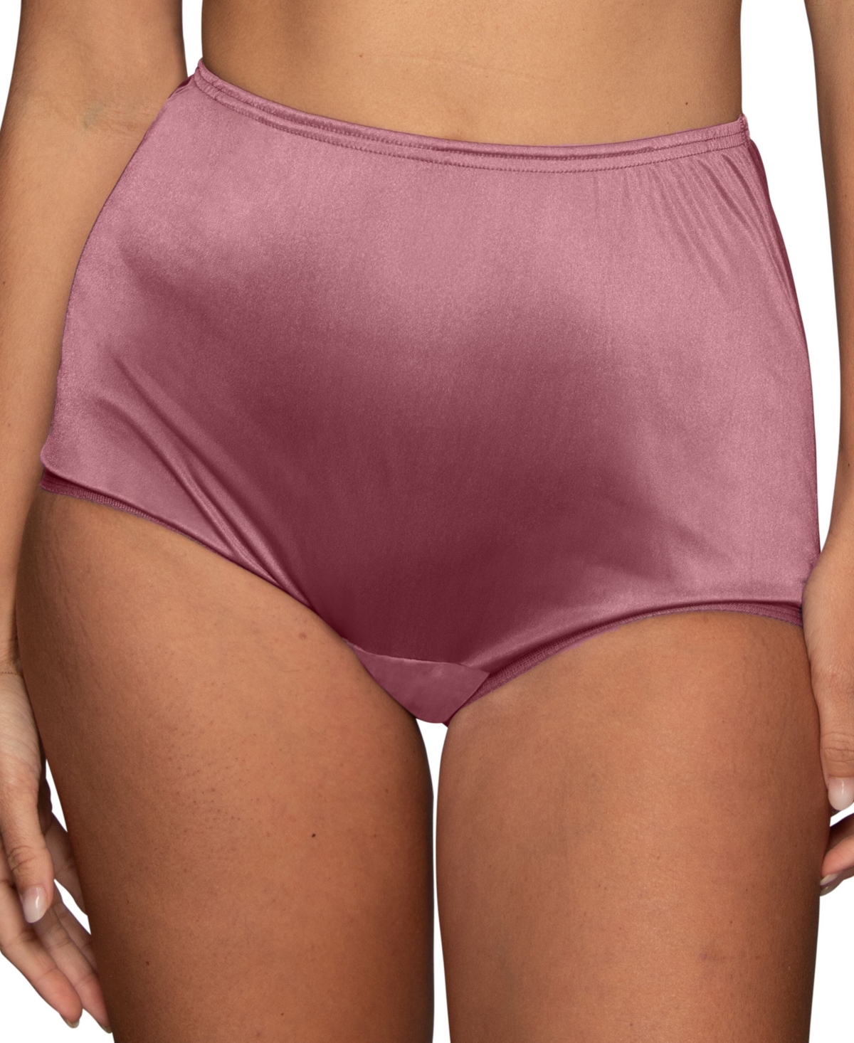 Vanity Fair Lingerie Vanity Fair Perfectly Yours Ravissant Nylon Full Brief Underwear 15712, Extended Sizes In Purple