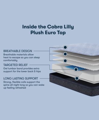 Perfect Sleeper Cobra Lily 11" Plush Euro Top Mattress, California King