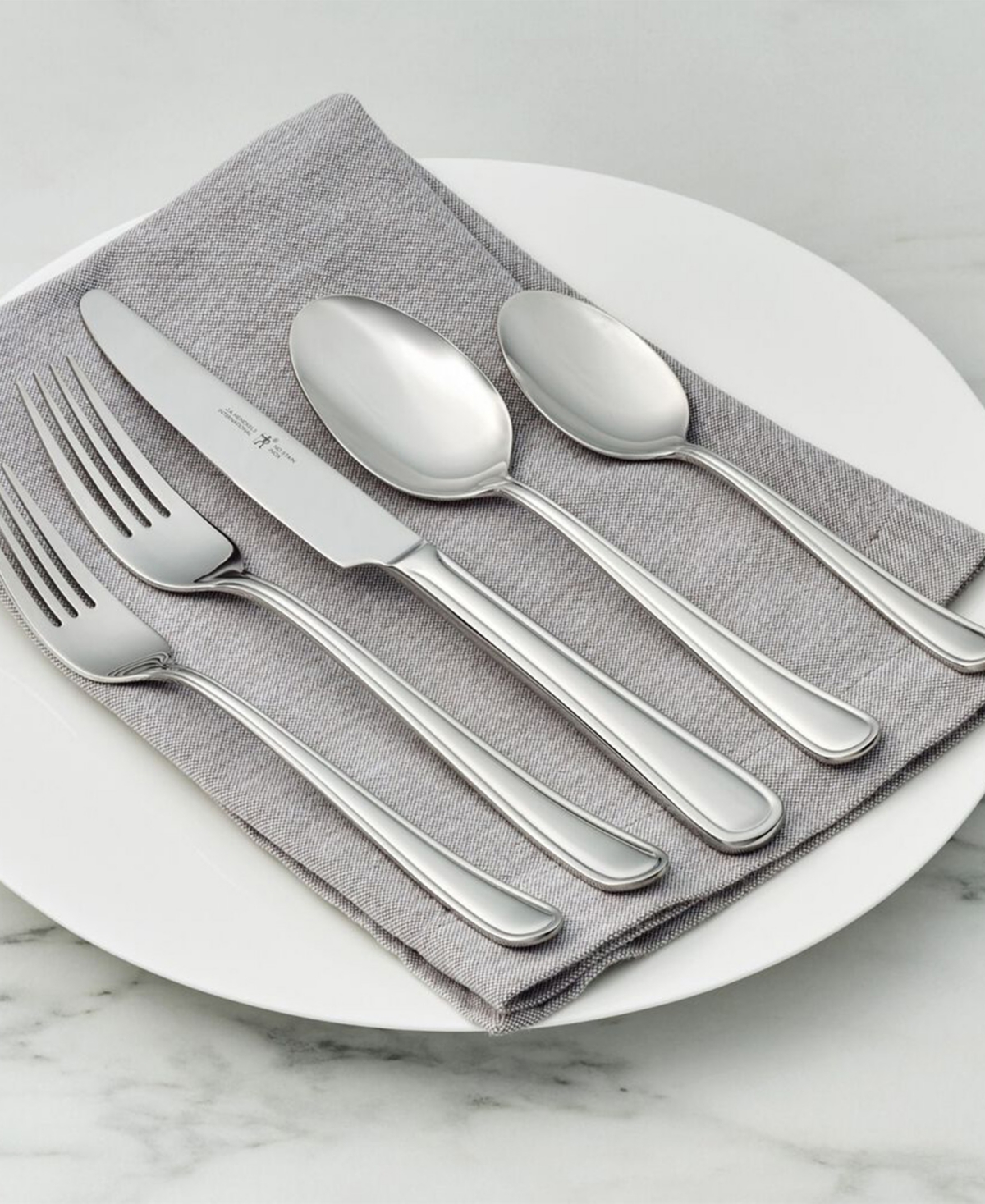 Henckels Cottage 45-pc. Flatware Set, Service For 12 In Silver