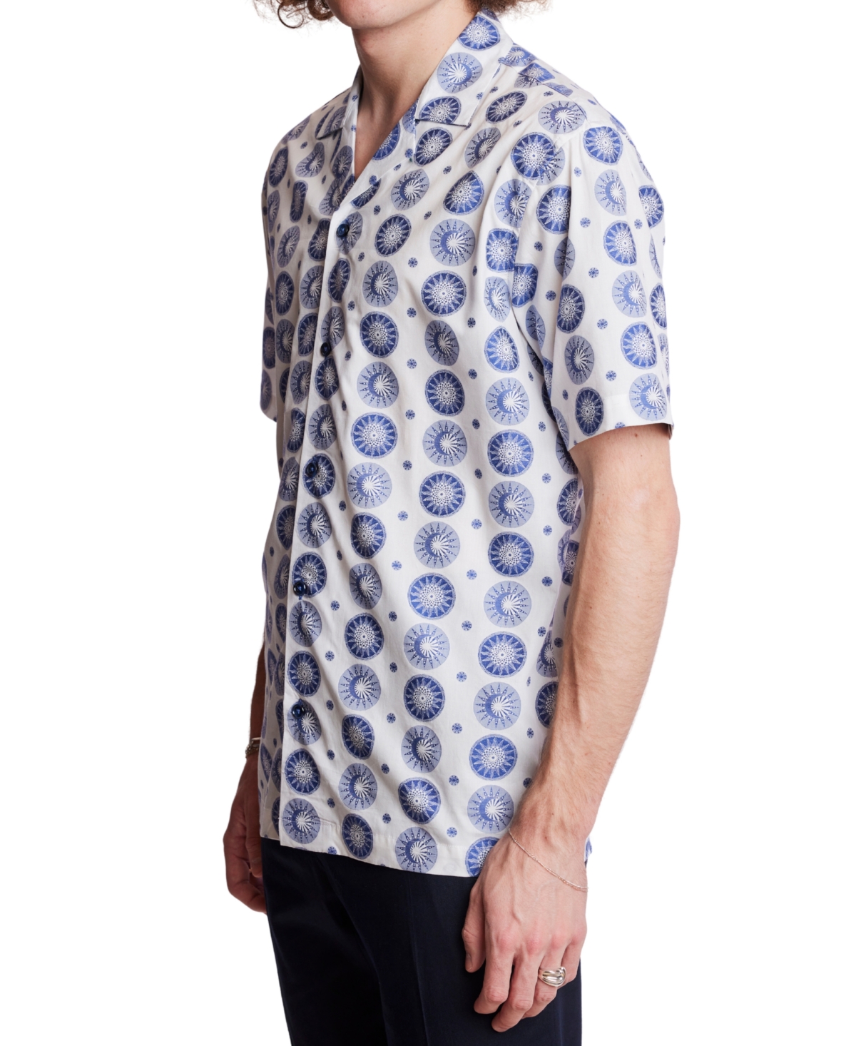 Paisley & Gray Men's Patterned Short Sleeve Shirt In Multi