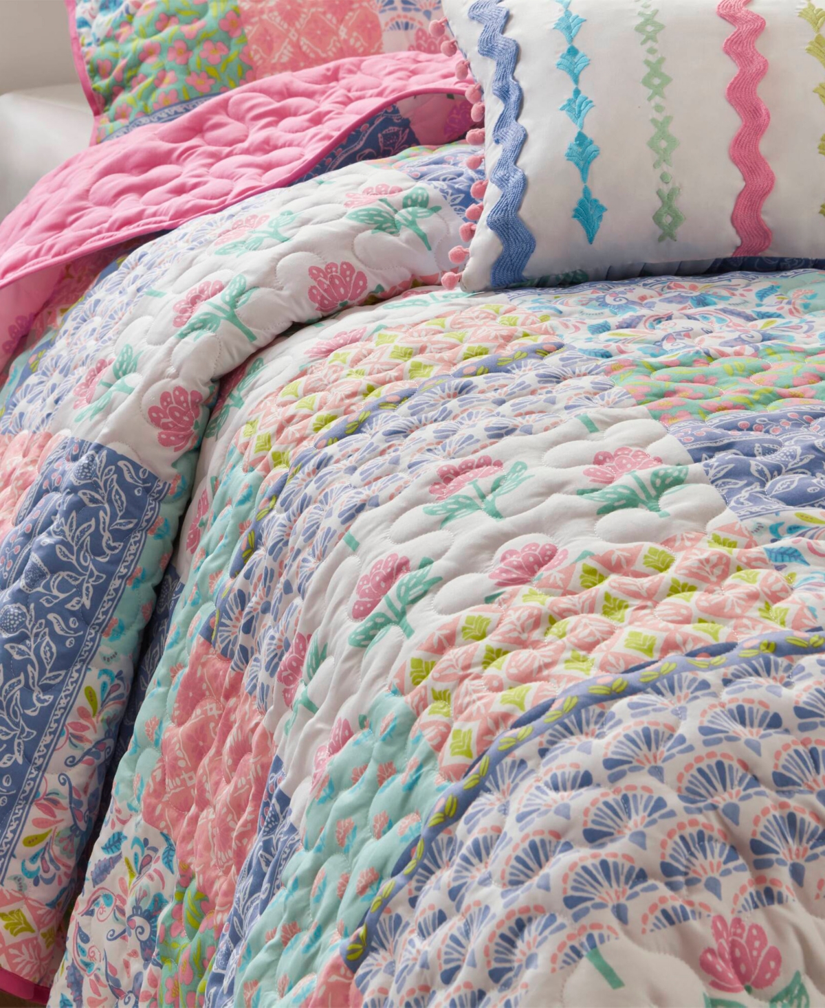 Intelligent Design Nellie Patchwork 3-pc. Quilt Set, Twin/twin Xl In Pink