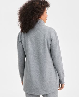 Women's Luxsoft Fleece Quarter-Zip Tunic Sweatshirt, Exclusively at Macy's