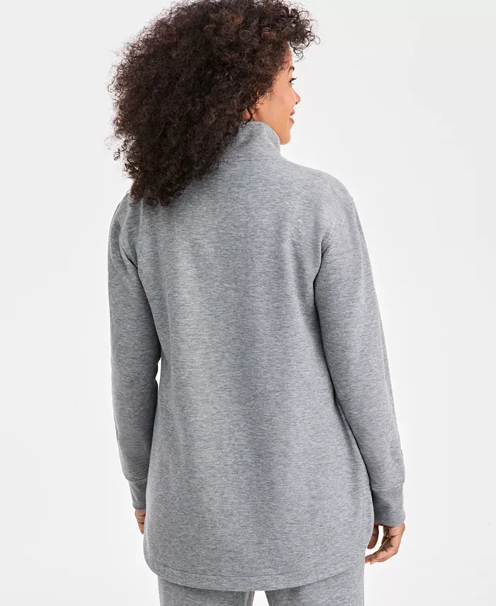 Women's Luxsoft Fleece Quarter-Zip Tunic Sweatshirt - thumbnail 6