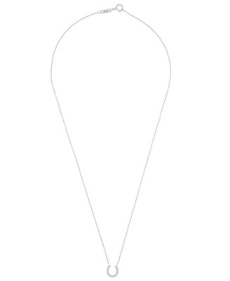 Diamond Necklace (1/10 ct. t.w.) in 10K White Gold