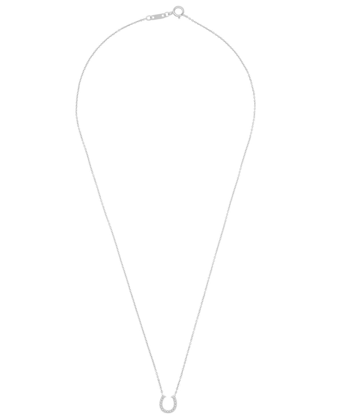 Wrapped Diamond Necklace (1/10 Ct. T.w.) In 10k White Gold In Gold