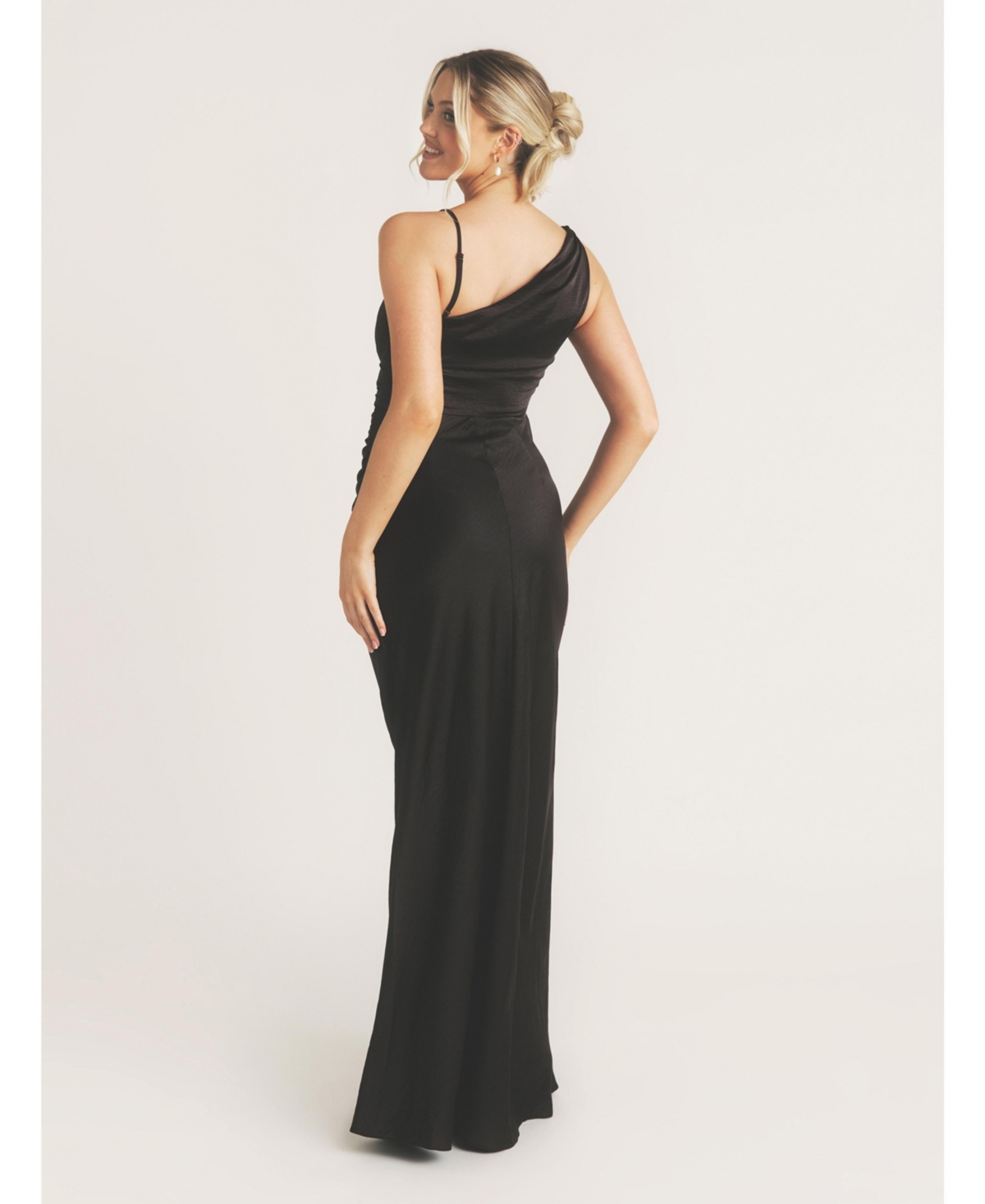 Six Stories Cowl Front Asymmetric Bridesmaid Dress