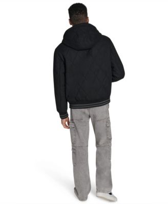 Men's Wool Blend Quilted Jacket