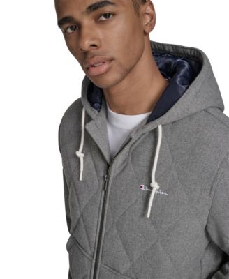 Men's Wool Blend Quilted Jacket