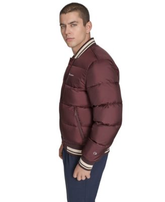 Men's Quilted Varsity Puffer Jacket