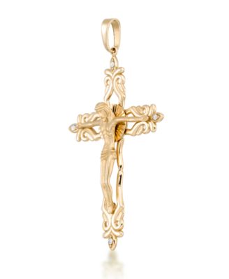 Crucifix Pendant In 10K Yellow Gold