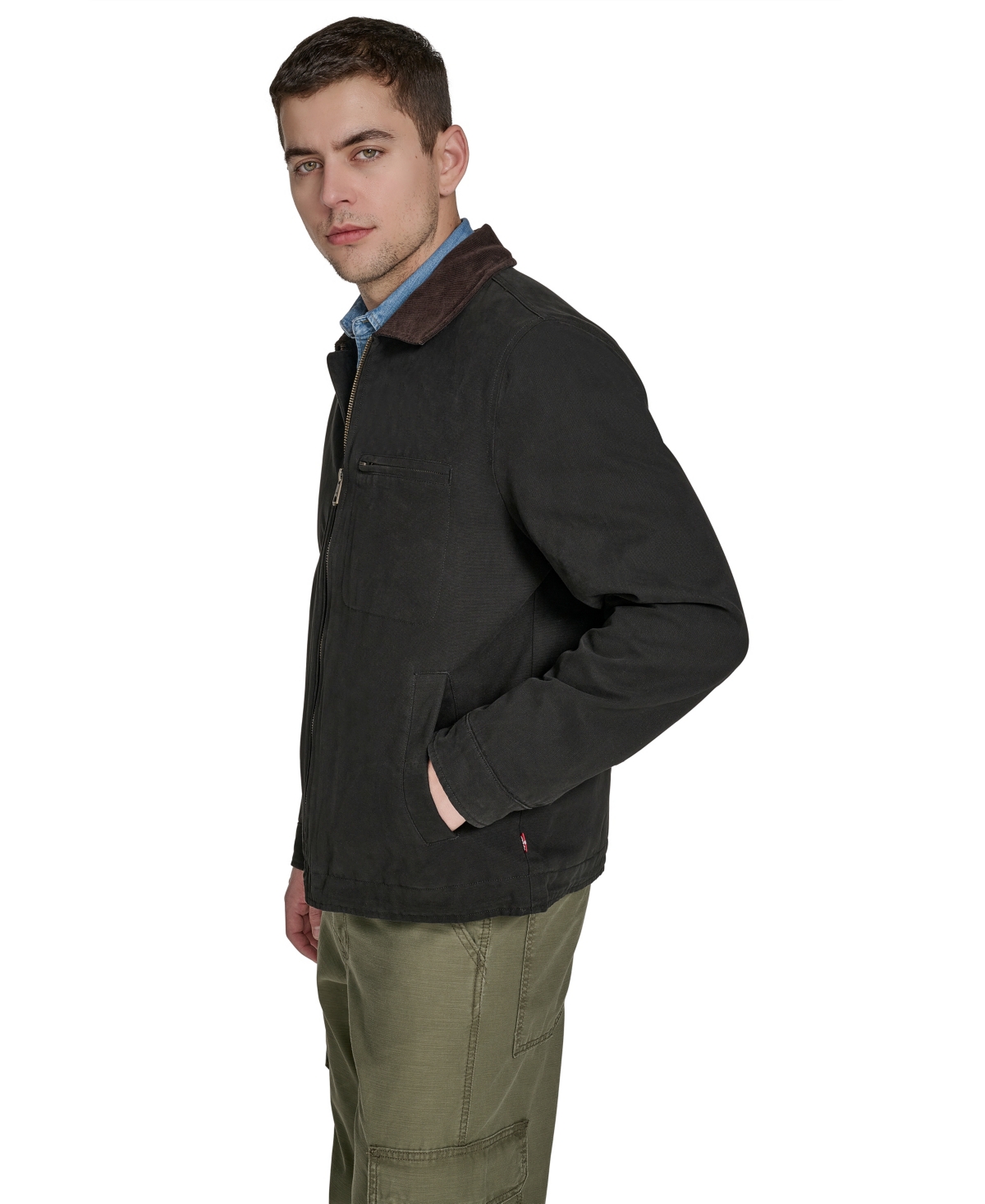 Levi's Men's Cotton Canvas Depot Jacket In Black