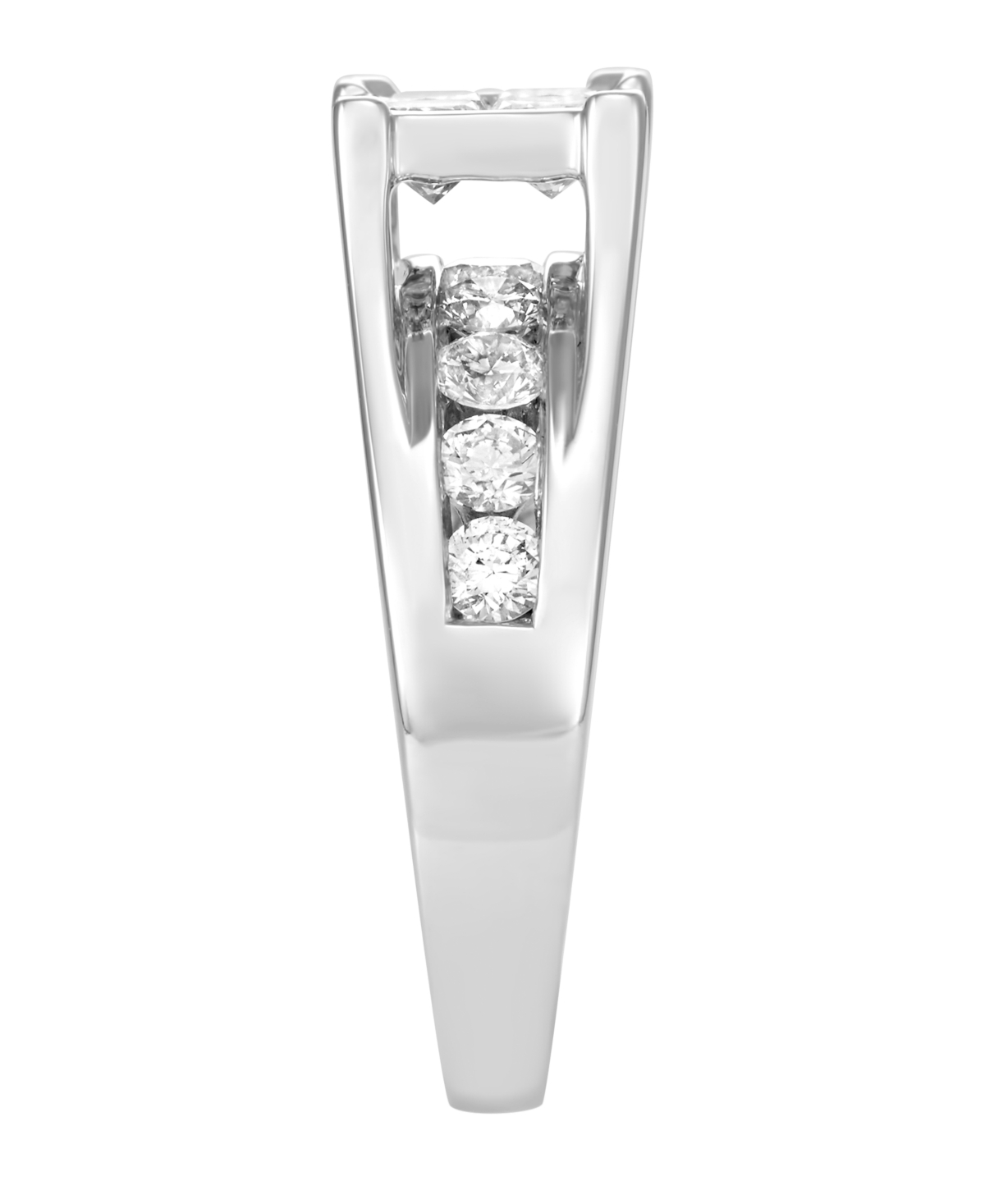 Macy's Certified Diamond Bridal Set Ring (2 Ct. T.w.) In 14k White Gold In Silver