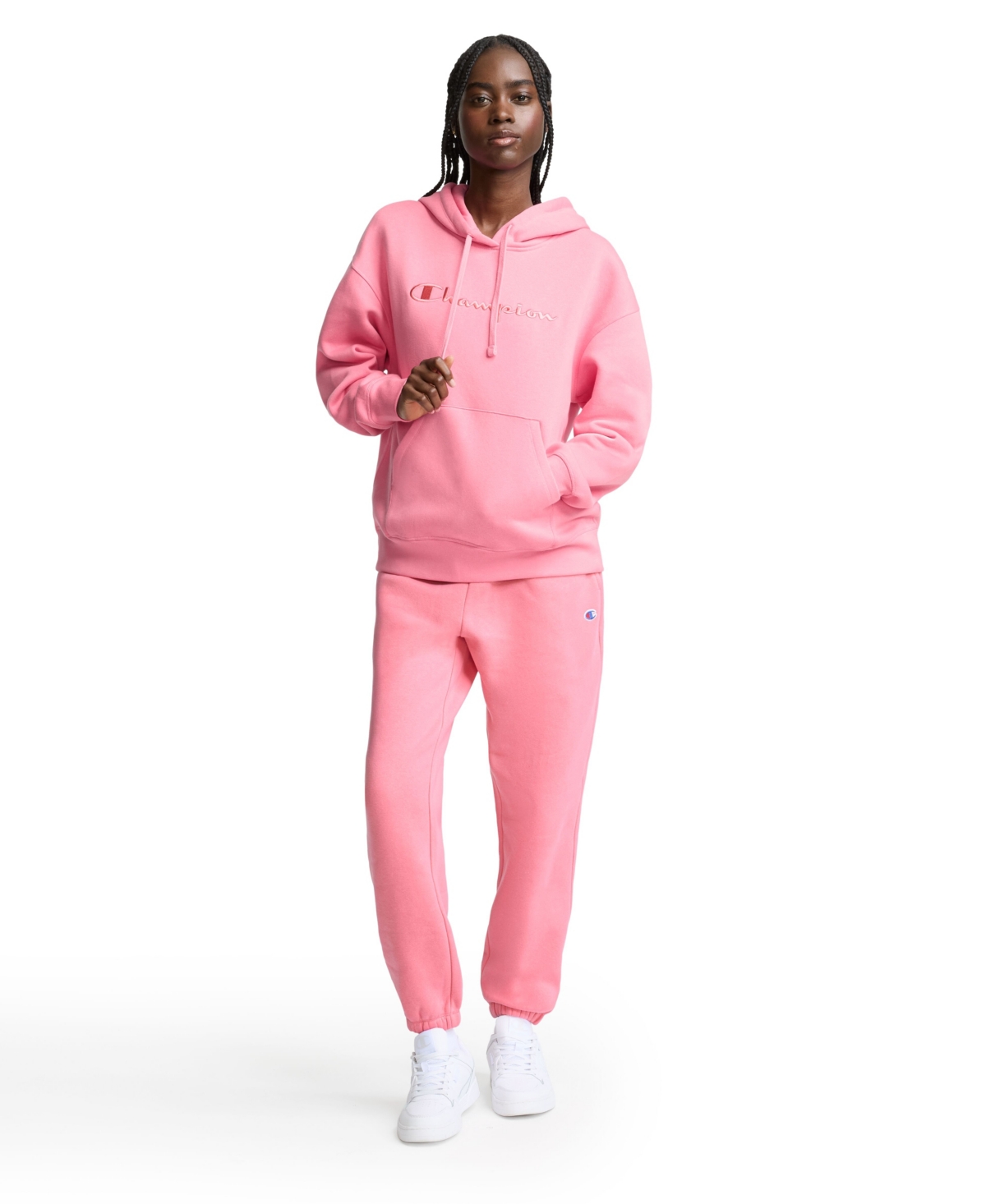 Champion Women's Tonal Script Freshman Powerblend Long Sleeve Hoodie