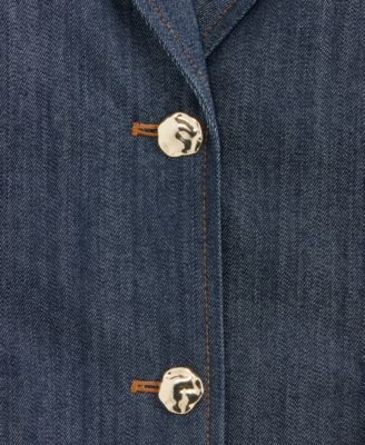 Women's Hourglass Cotton Denim Blazer, Macy's Exclusive 