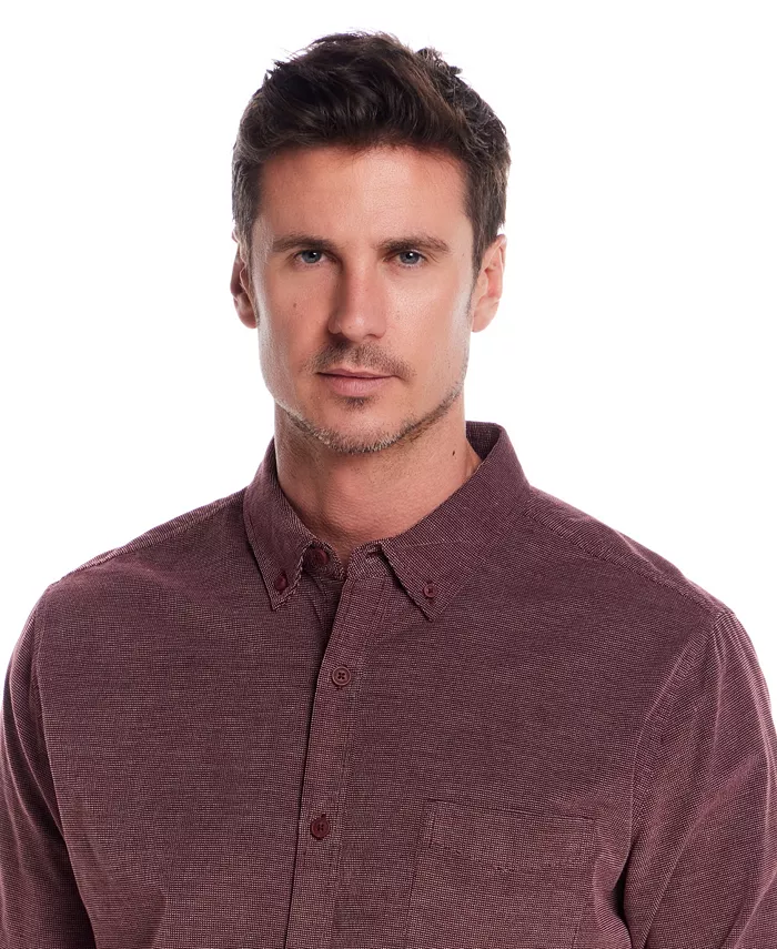 Men's Solid Corduroy Button Front Shirt - thumbnail 3