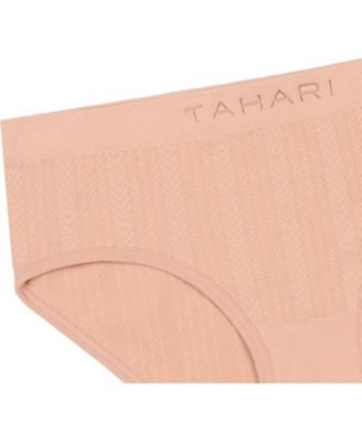 4-Pack Seamless Solid Color Hipsters with Logo Waistband