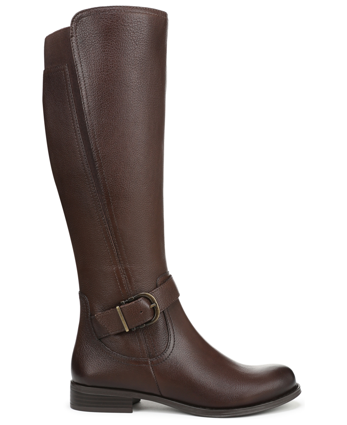 Naturalizer Jaya Wide Calf Knee High Block Heel Riding Boots In Multi