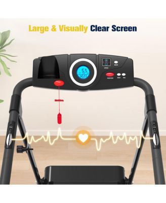 Walking Treadmill with Long Handrails 300lbs Capacity Recovery Fitness Exercise Machine for Seniors