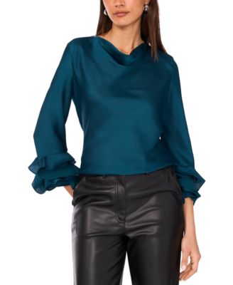 Vince Camuto - Women's Cowl Neck Tiered Top