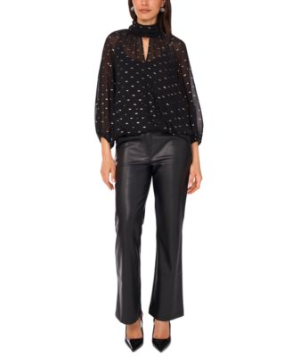 Women's Mock Neck Wrapped Top