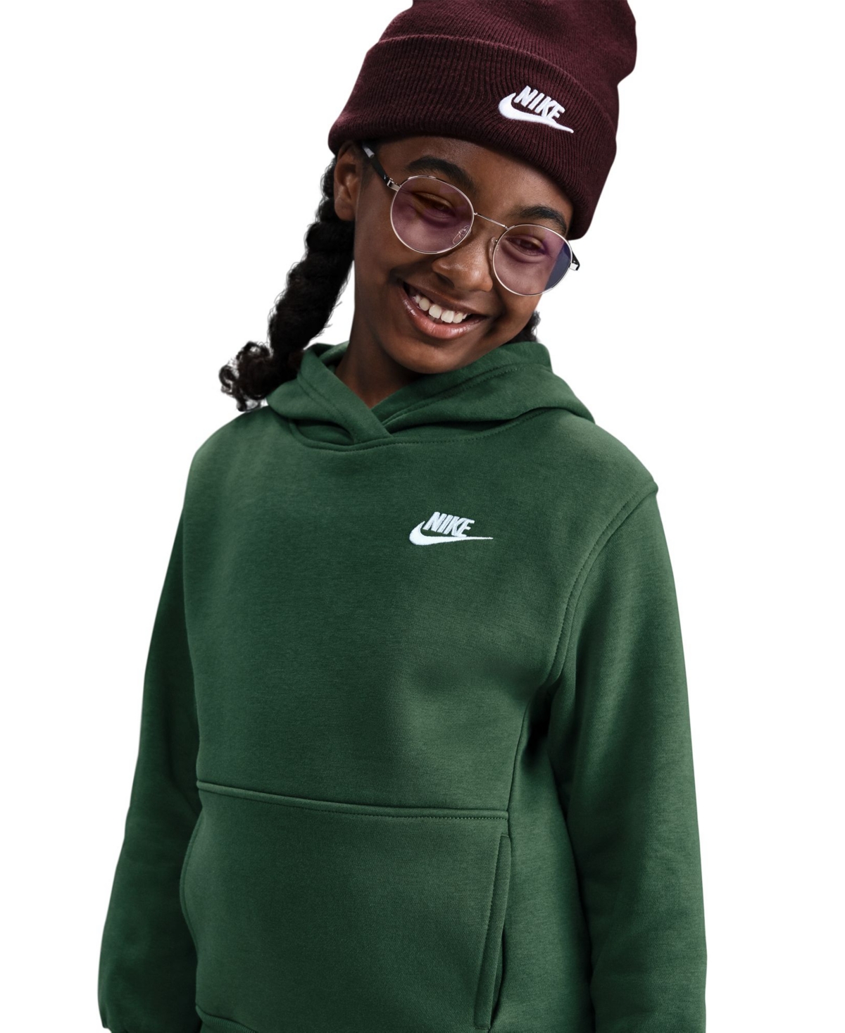 Nike Sportswear Big Kids Club Fleece Pullover Hoodie