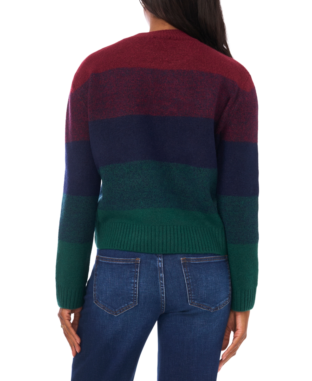 Vince Camuto Women's Stripe Long Sleeve Sweater