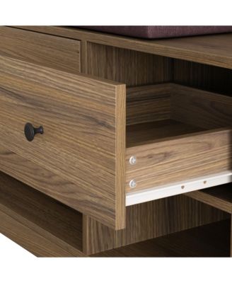 Multi-Purpose Hall Tree Bench, Coat Rack, Shelves, Pegboard 