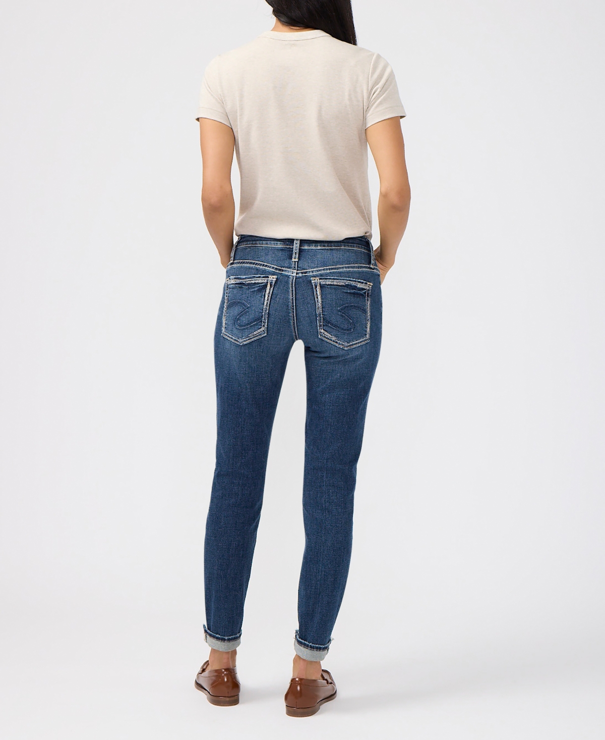Silver Jeans Co. Women's Boyfriend Fit Slim Jeans In Multi