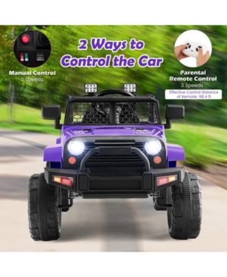 12V Kids Ride On Truck with Remote Control, Headlights, and Durable Design