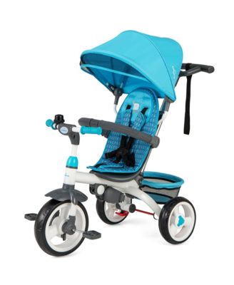 Toddler Tricycle Stroller 6-in-1 Push Trike w/ Removable 5-Position Canopy