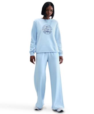 Nike - Women's Club Fleece Graphic Crewneck Sweatshirt