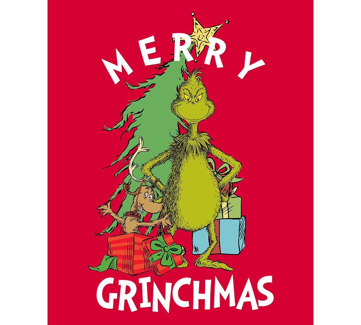 Hybrid Apparel Men's Merry Grinchmas Crewneck T-Shirt