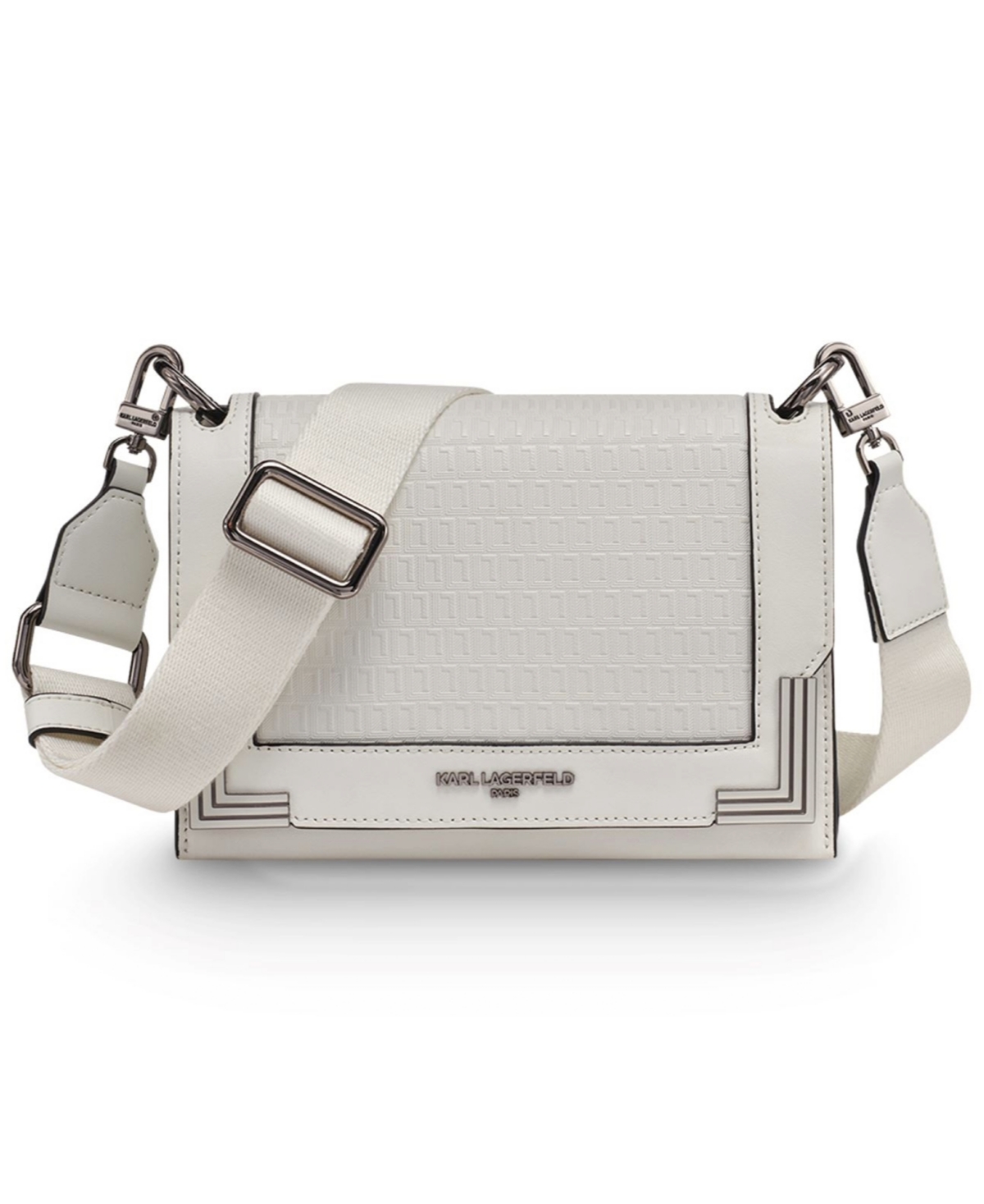 Karl Lagerfeld Camille Crossbody Handbag In White