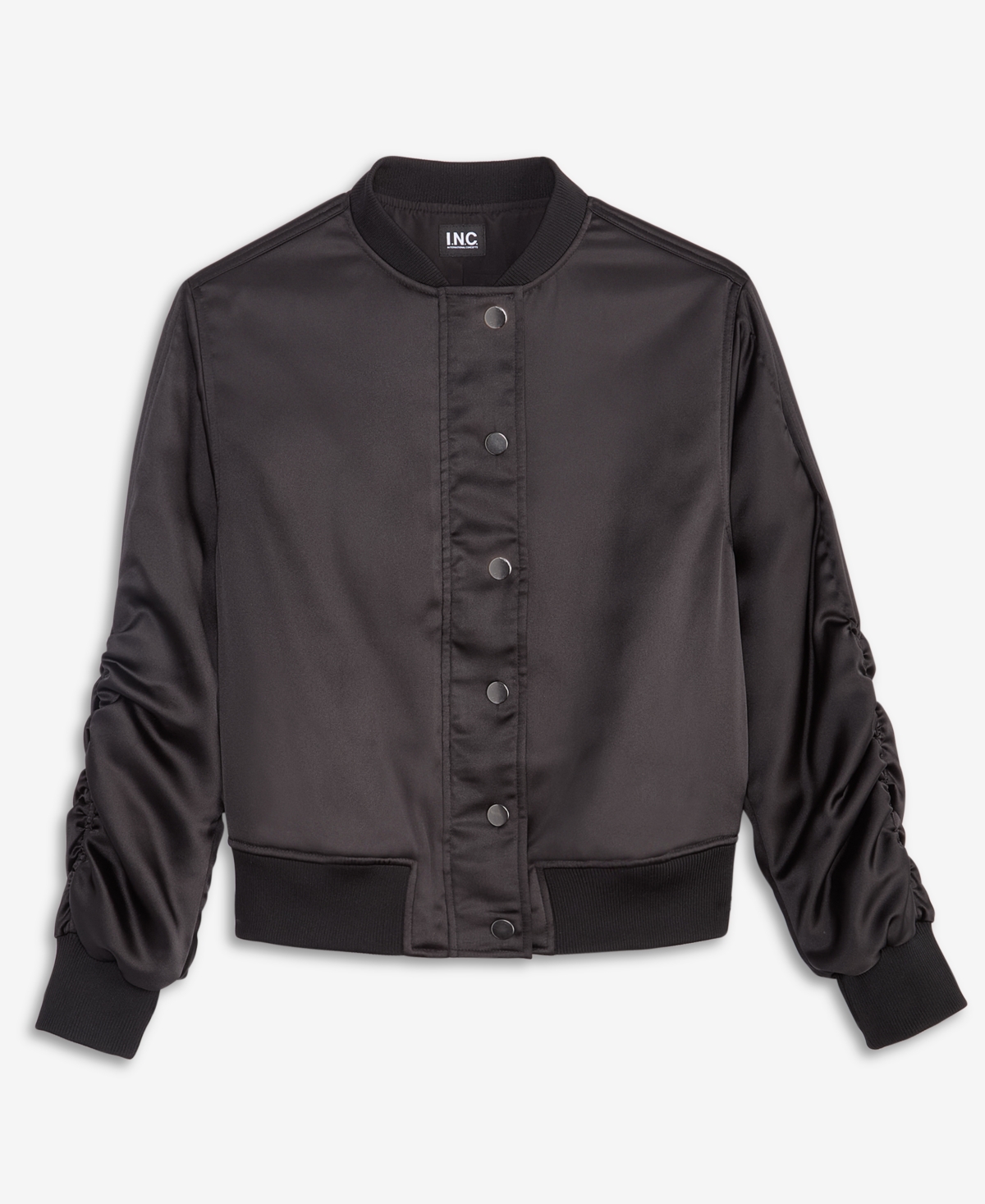 I.n.c. International Concepts Women's Satin Bomber Jacket, Macy's Exclusive