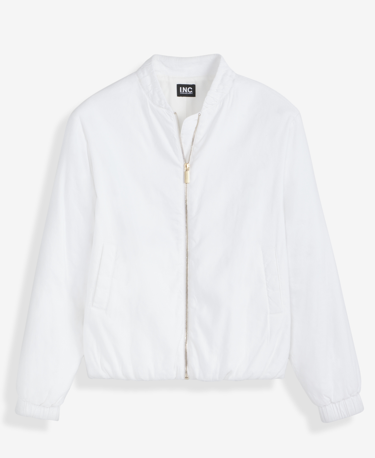Inc International Concepts Women's Bomber Jacket, Macy's Exclusive In White