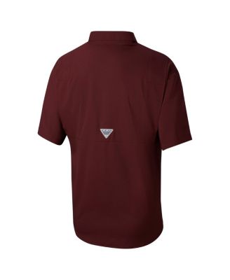 Men's Maroon Texas A&M Aggies Big Tall Tamiami Omni-Shade Button-Down Shirt