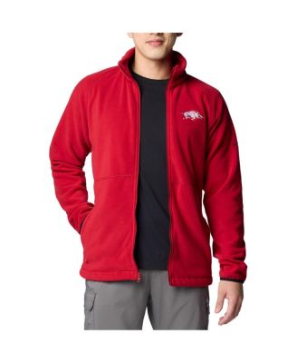 Men's Cardinal Arkansas Razorbacks Flanker IV Fleece Raglan Full-Zip Jacket