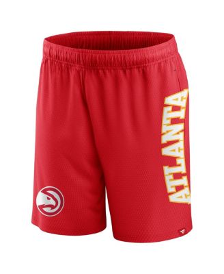 Men's Red Atlanta Hawks Post Up Mesh Shorts
