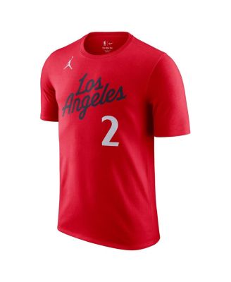 Men's Kawhi Leonard Red LA Clippers Statement Edition Name Number T-Shirt