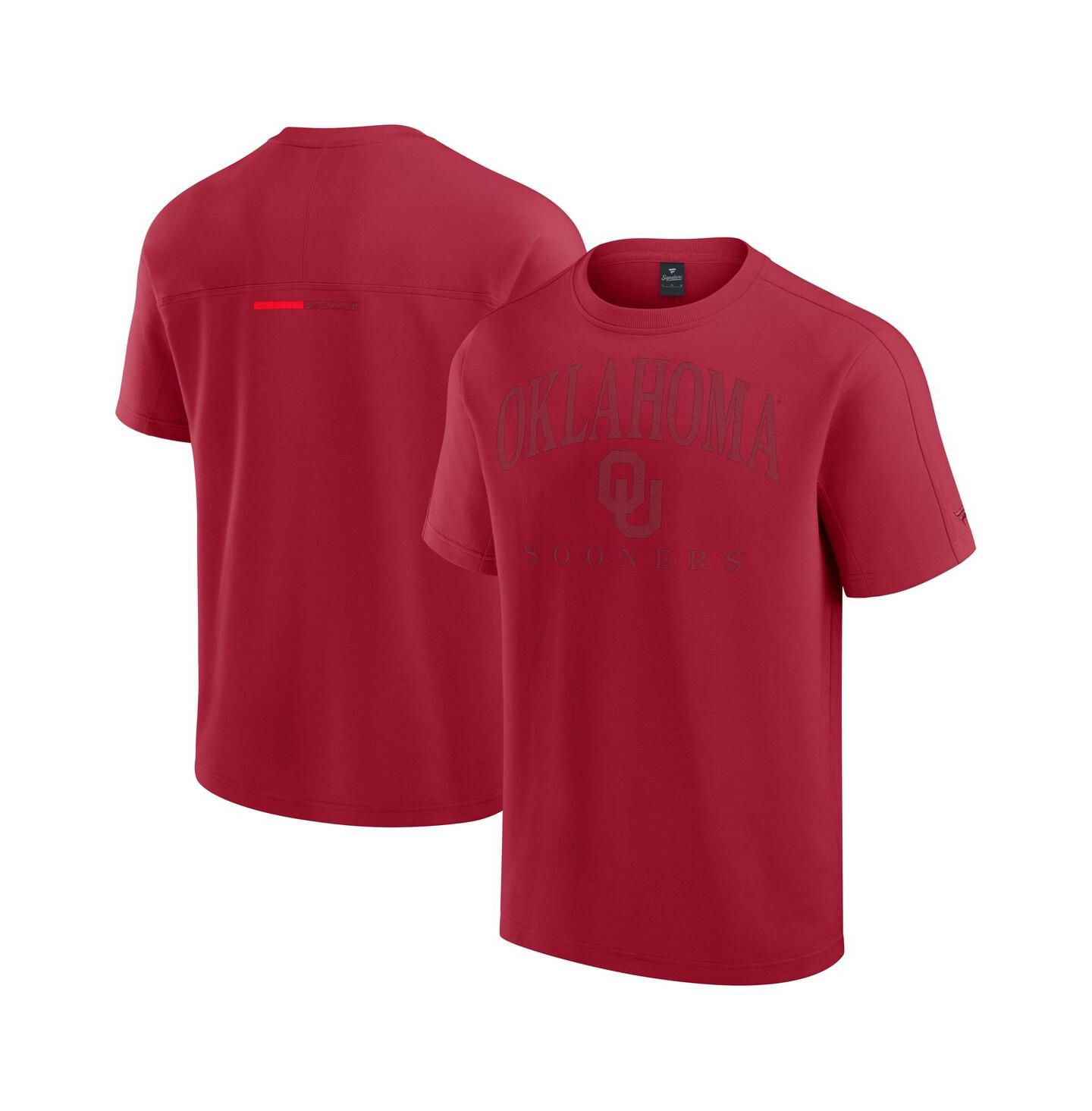 Мужская футболка Fanatics Crimson Oklahoma Sooners Flex Tri-Blend — фото 1
